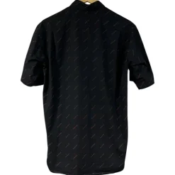 BALENCIAGA CAMICIA A MANICHE CORTE CON LOGO TG L