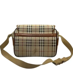 BURBERRY BORSA MESSENGER GRANDE VINTAGE IN PELLE