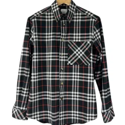BURBERRY CAMICIA IN COTONE CHECK TG M (VESTE L)