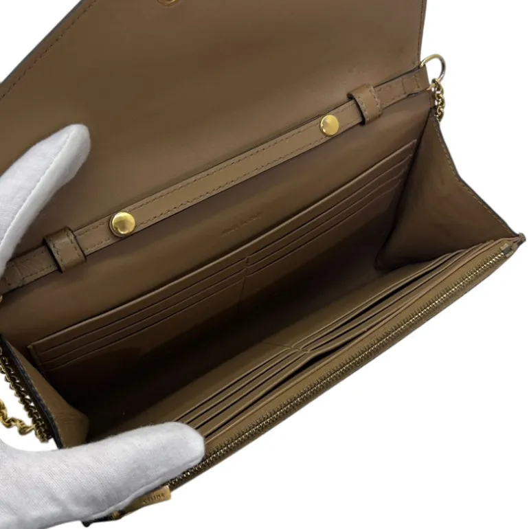 CELINE PORTAFOGLIO CON CATENA IN PELLE