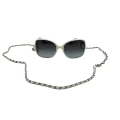 CHANEL OCCHIALI DA SOLE QUADRATI CON CATENA
