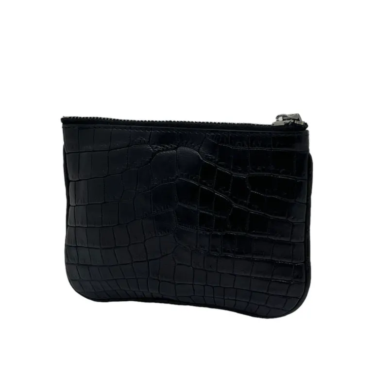 DOLCE & GABBANA MINI POUCH IN STAMPA COCCODRILLO