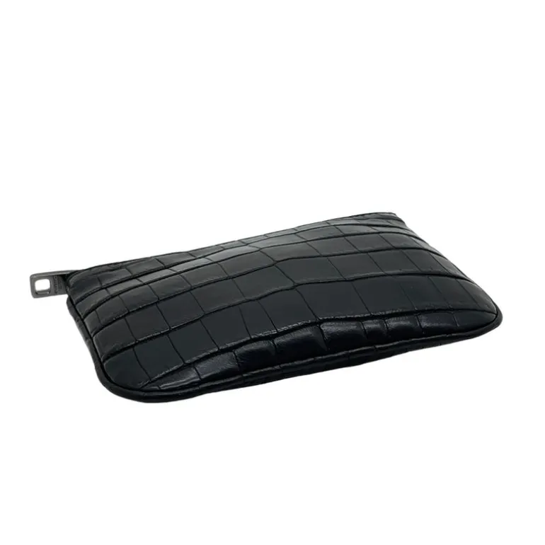 DOLCE & GABBANA MINI POUCH IN STAMPA COCCODRILLO