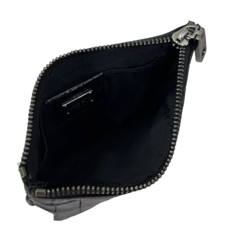 DOLCE & GABBANA MINI POUCH IN STAMPA COCCODRILLO