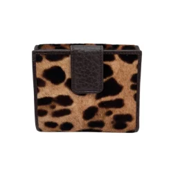 DOLCE & GABBANA PORTAFOGLIO ANIMALIER IN CAVALLINO
