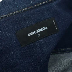 DSQUARED2 GIACCA DENIM CON CRISTALLI TG 48 (M)