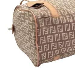 FENDI BAULETTO IN TELA ZUCCHINO E PELLE
