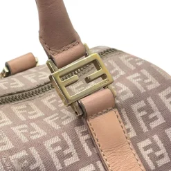 FENDI BAULETTO IN TELA ZUCCHINO E PELLE