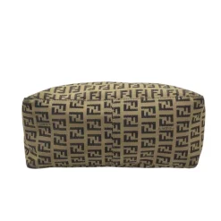FENDI BORSA A MANO IN TELA FF ZUCCHINO