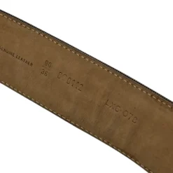 FENDI CINTURA IN TESSUTO FF E PELLE TG 90