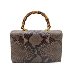 GUCCI BAMBOO BORSA PICCOLA A SPALLA IN PITONE