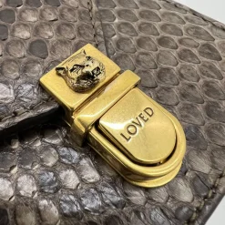GUCCI BAMBOO BORSA PICCOLA A SPALLA IN PITONE