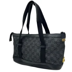 GUCCI BORSA A SPALLA IN TESSUTO GG E PELLE