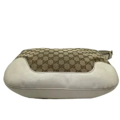 GUCCI BORSA A SPALLA IN TESSUTO GG E PELLE