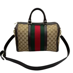 GUCCI BOSTON BAG WEB CON TRACOLLA