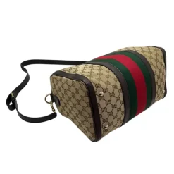 GUCCI BOSTON BAG WEB CON TRACOLLA