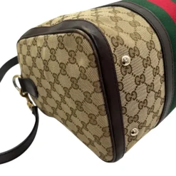 GUCCI BOSTON BAG WEB CON TRACOLLA
