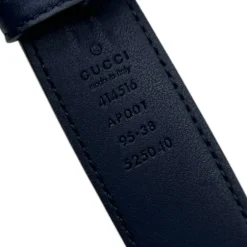 GUCCI CINTURA GG MARMONT BLU TG 95