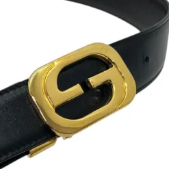 GUCCI CINTURA REVERSIBILE VINTAGE IN PELLE TG 75