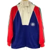 GUCCI GIACCA IN NYLON E COTONE CON PATCH TG XS (VESTE L)