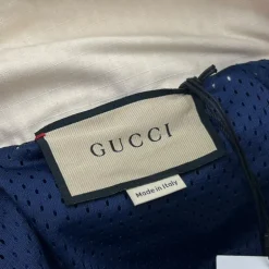 GUCCI GIACCA IN NYLON E COTONE CON PATCH TG XS (VESTE L)