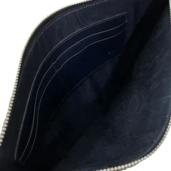 GUCCI POCHETTE IN PELLE GUCCISSIMA BLU