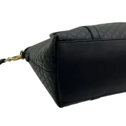 GUCCI TOTE BAG IN PELLE MICROGUCCISSIMA NERA