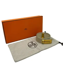 HERMÈS CINTURA COLLIER DE CHIEN IN STRUZZO TG 75