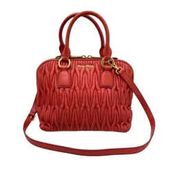 MIU MIU BORSA A TRACOLLA IN NAPPA GOFFRATA
