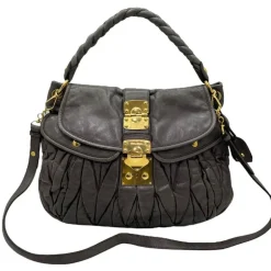 MIU MIU BORSA IN NAPPA GOFFRATA CON TRACOLLA