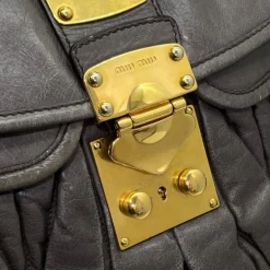 MIU MIU BORSA IN NAPPA GOFFRATA CON TRACOLLA