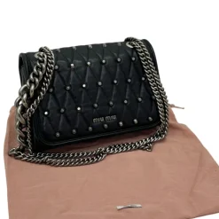 MIU MIU BORSA IN PELLE CON CATENA