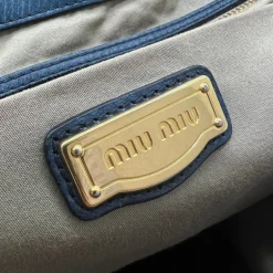 MIU MIU BORSA IN PELLE GOFFRATA A MANO / SPALLA