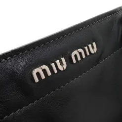 MIU MIU BORSA SHOPPING IN PELLE NERA