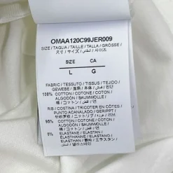 OFF-WHITE T-SHIRT OVERSIZE CON STAMPA TG L (VESTE XL)